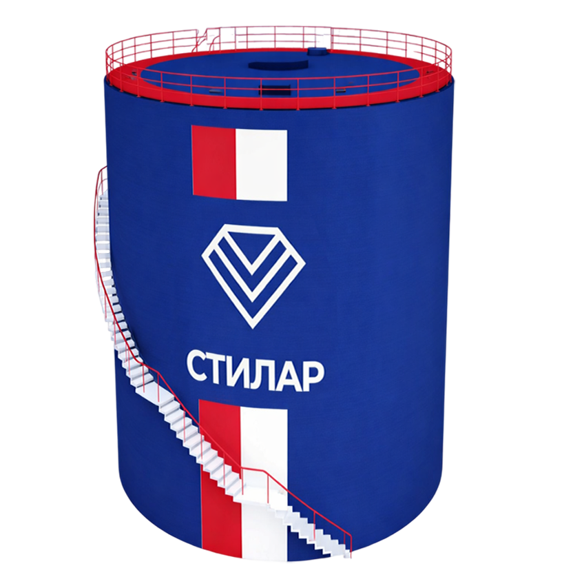 Цельносварной резервуар РВС для пожарного резервуара 40 м³ от завода-производителя