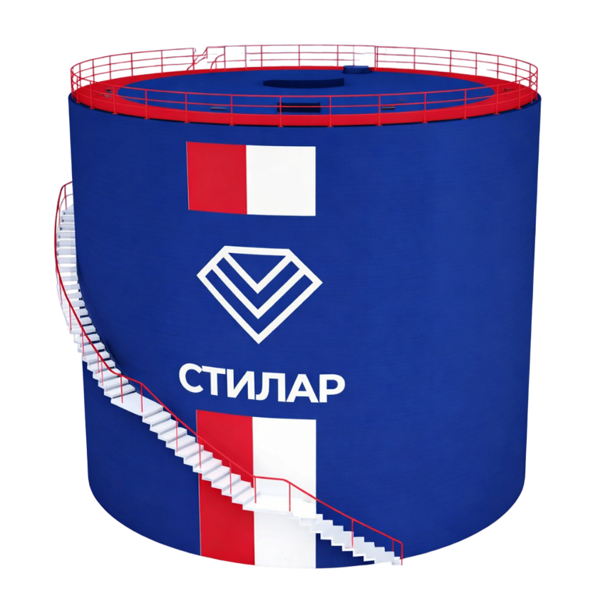 Цельносварной резервуар РВС для пожарного резервуара 150 м³ от завода-производителя